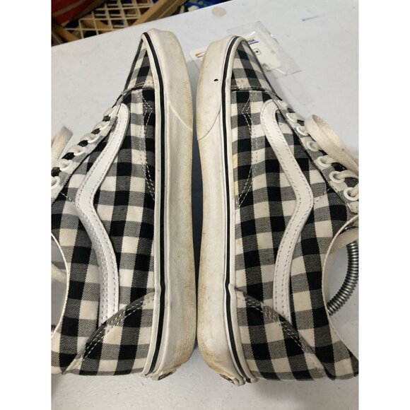 Vans Old Skool Black & White Checkered Canvas Sneakers Mens 7.5 / Womens 9 - Picture 7 of 8